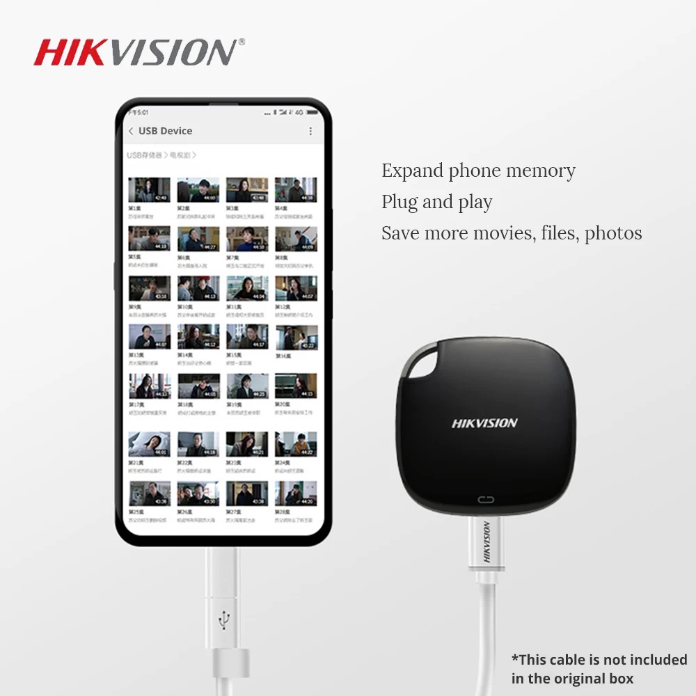 HIKVISION портативный SSD USB 3 0 120 ГБ 240 480 960 внешний твердотельный накопитель Тип C для