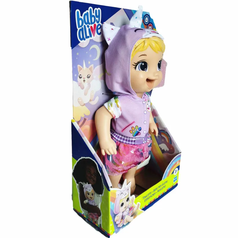 

Hasbro Baby Alive Tinycorns Doll, Unicorn, A, , Blonde Hair Toy for Family gift