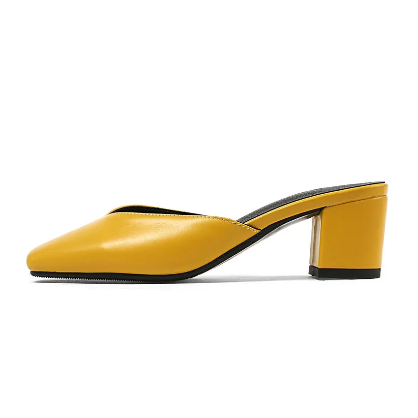 ESVEVA/женские туфли лодочки летние на квадратном каблуке средней высоты женская