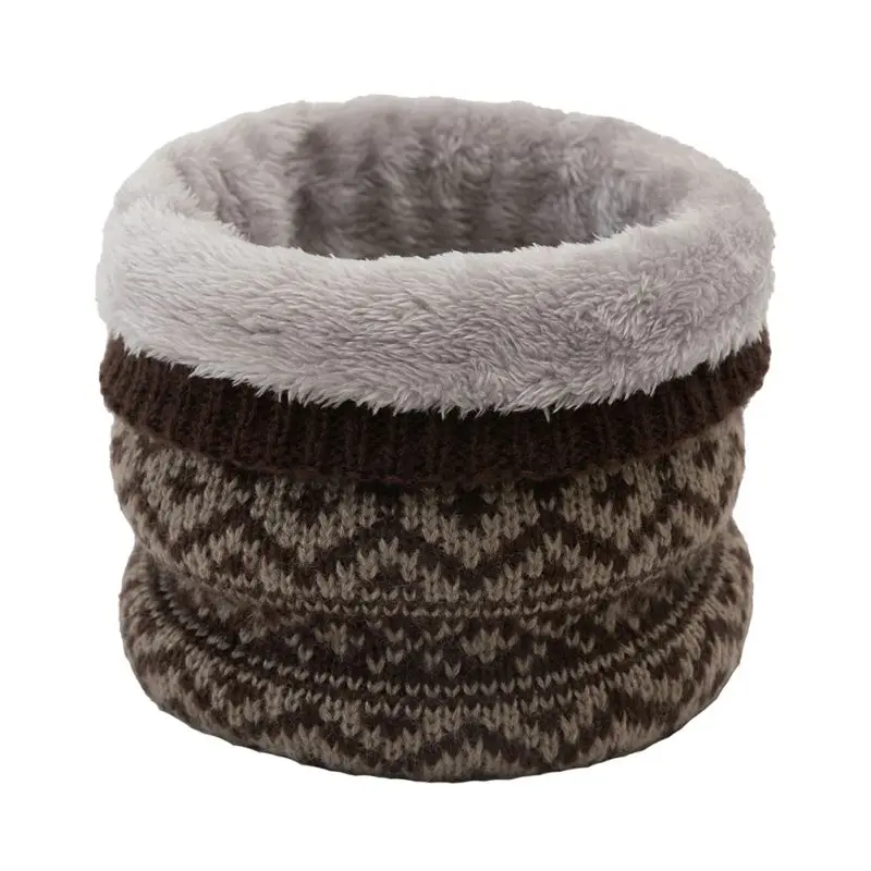 

2020Winter Bib Wool Plus Velvet Warm Casual Collar Single Loop Pullover Outdoor Travel Scarf