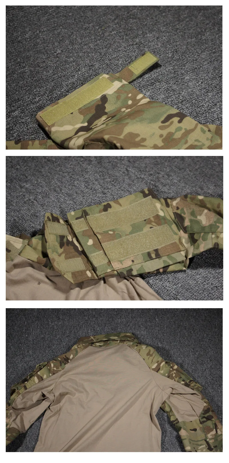 Outdoor Sports G3 Combat Suit Multicam Multi Terrain Camouflage T-Shirt Gen3 Tactical Top Cotton Polyester Frog Suit