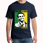 Персонализированные футболки Bolsonaro Presidente бразильская футболка s-5xl крутая Новинка уличная Мужская футболка s костюм с вырезом-лодочкой
