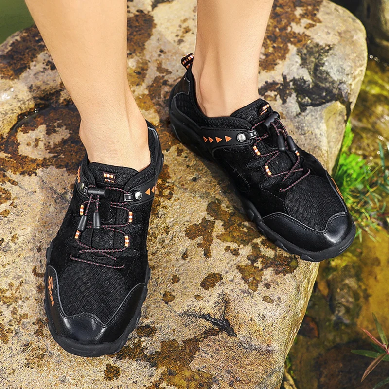 Мужская обувь Летние водонепроницаемые кроссовки из сетчатого материала