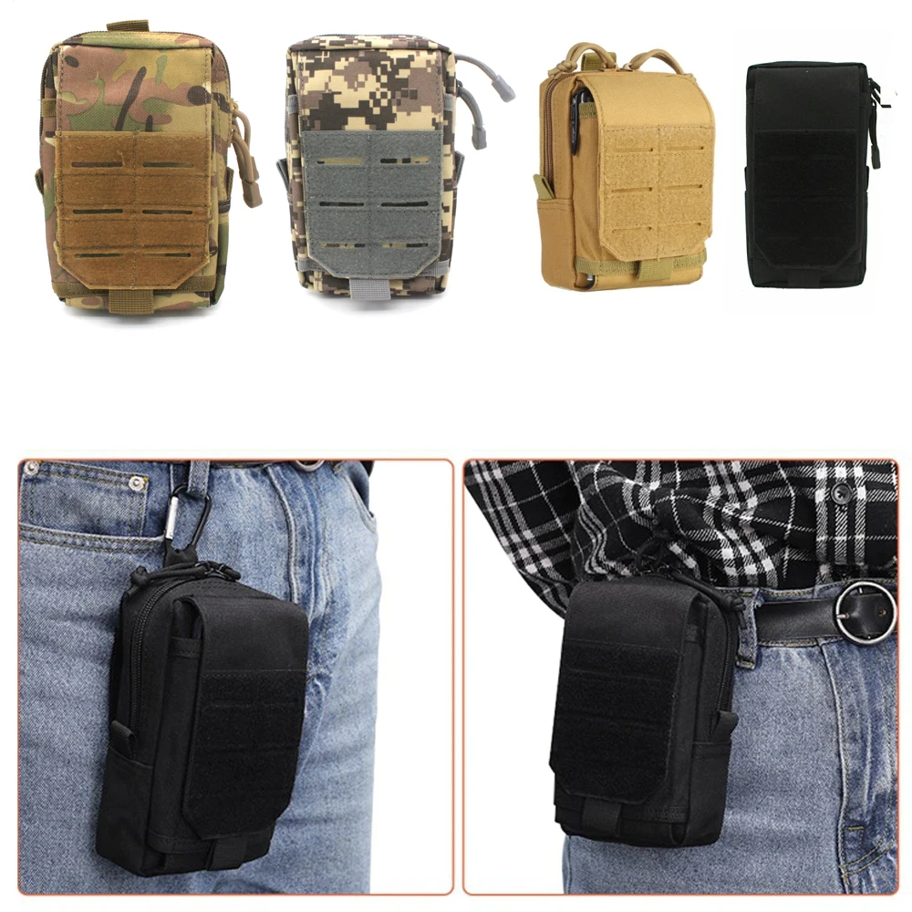 

1000D тактическая сумка с системой «Молле», военная поясная сумка для занятий спортом на открытом воздухе, многофункциональная поясная сумка ...