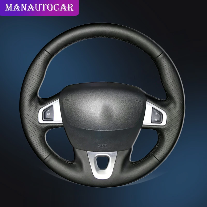 Автомобильная оплетка на руле для Renault Megane 2008- Fluence(ZE) 2010- Kangoo- авточехлы Стайлинг