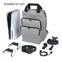 protective storage bag for ps5 console shoulder bag for playstation 5 ps5 game travel backpack double shoulder portable design