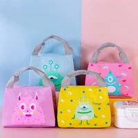 new arrival kids cartoon lunch bag for student cute girl boy hand cooler bags portable thermal school breakfast picnic food box