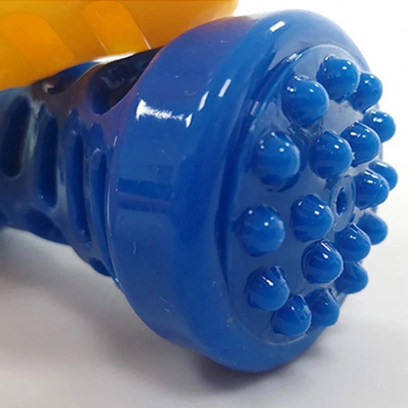 

New TPR Dog Chewing Toys For Small Or Large Pet Tooth Clean Squeak Squeaker Dumbbell Dogs Toy Interactive Training Pet Supplies