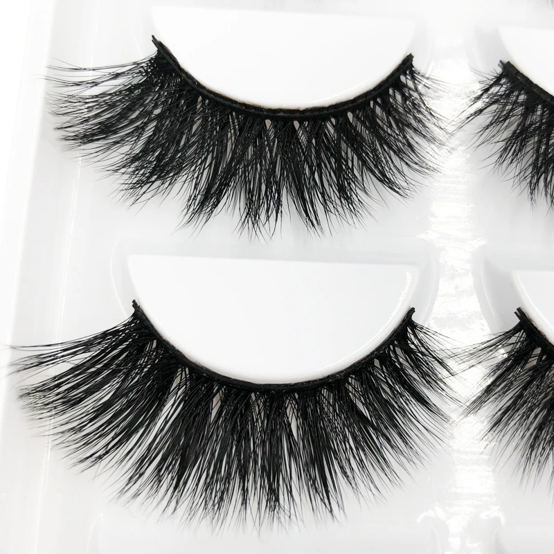 Flash Girl Z16 3D Mink Wholesale Natural Eyelashes 5 Pairs Eyelash Extension Tools Long Wispy Fluffy Pink | Красота и здоровье