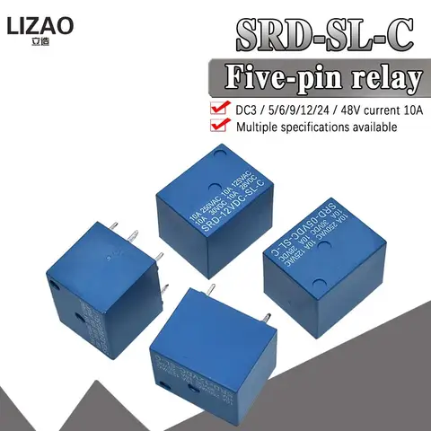 Реле мощности SONGLE SRD-05VDC-SL-C