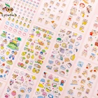 6 шт.партия Стикеры с милым мультяшным котом, украшение для телефона, дневник, скрапбук, Канцтовары, офис, школа, дневник, котенок