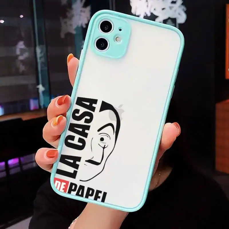 

Spain TV Money Heist House Paper Phone Cases Matte For iPhone 12 Mini 11 Pro XR XS Max 7 8 Plus X Hard PC Back Cover