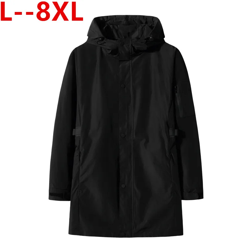 

Мужская зимняя куртка с длинным рукавом, размеры до 5XL