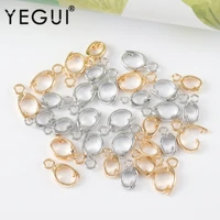 yegui m1087jewelry accessoriesconnector18k gold platedcopperrhodium platedjewelry makinghooks for necklace10pcslot