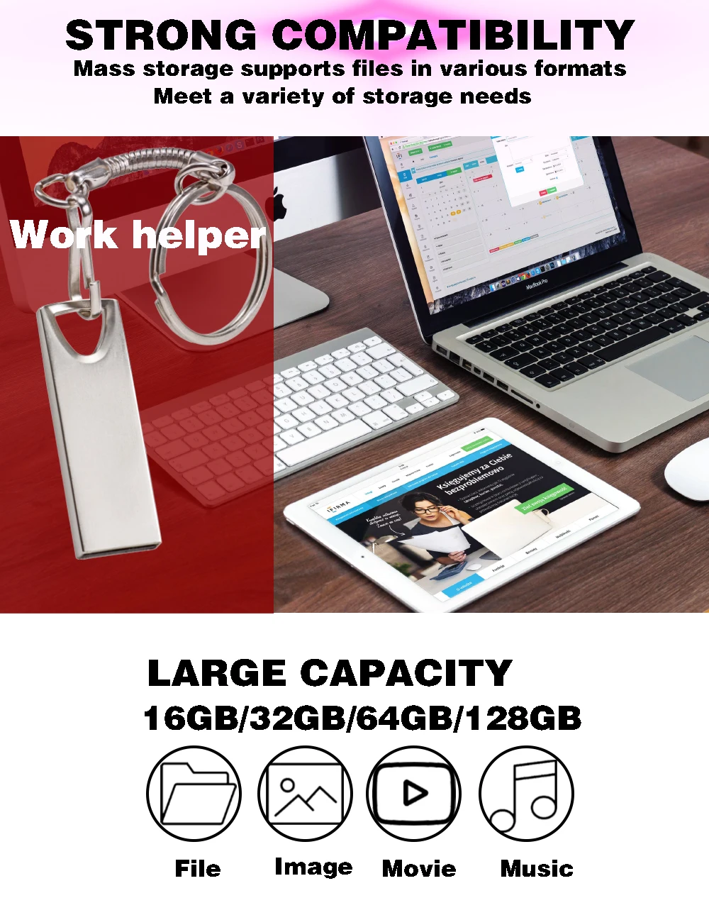Металлический USB 2,0 накопитель, оригинальная карта памяти USB, горячая Распродажа, флешка 8G/16G/32G/64G/128G(10 шт., бесплатный логотип), u-диск, подарок