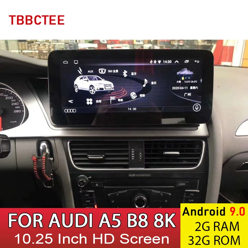 Автомобильный мультимедийный плеер Android 9 0 2 + 32 ГБ для AUDI A5 B8 8K 2008 ~ 2016 MMI 2G 3G GPS