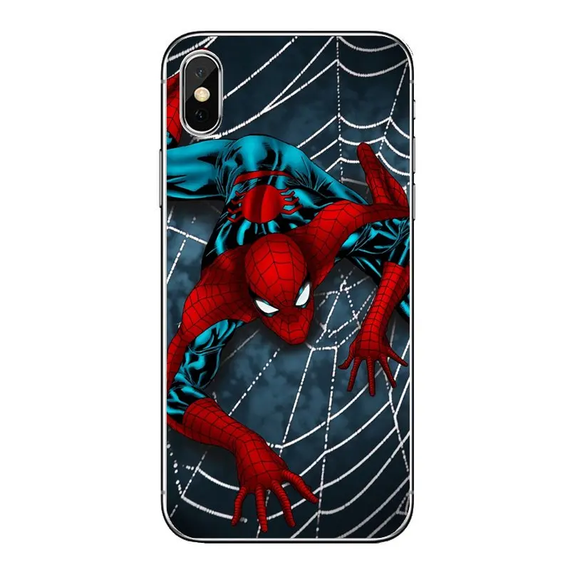 For Huawei P20 Lite Nova 2i 3i 3 GR3 Y6 Pro Y7 Y8 Y9 Prime 2018 2019 Marvel Comics Spider man Transparent Soft Shell Covers |