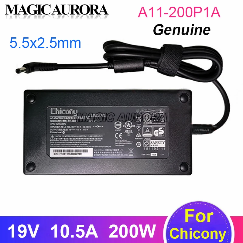 19V 10.5A A11-200P1A Charger For GIGABYTE NP8172 NP8156 NP8171 NP8151 NP8152 NP8174 Laptop Adapter P35X P57X V6 AERO15X AERO15X