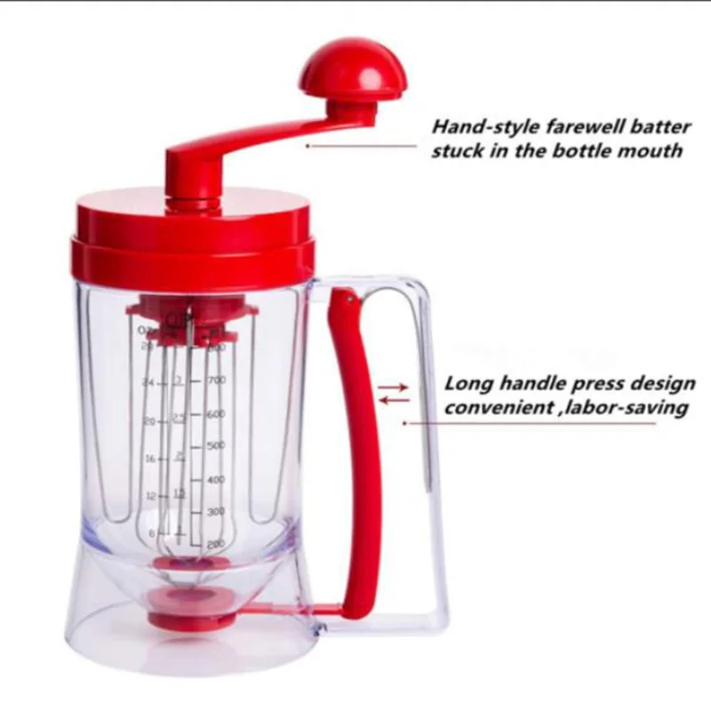 Ручной Дозатор для блинов кекс смеситель теста дозатор блендер инструмент