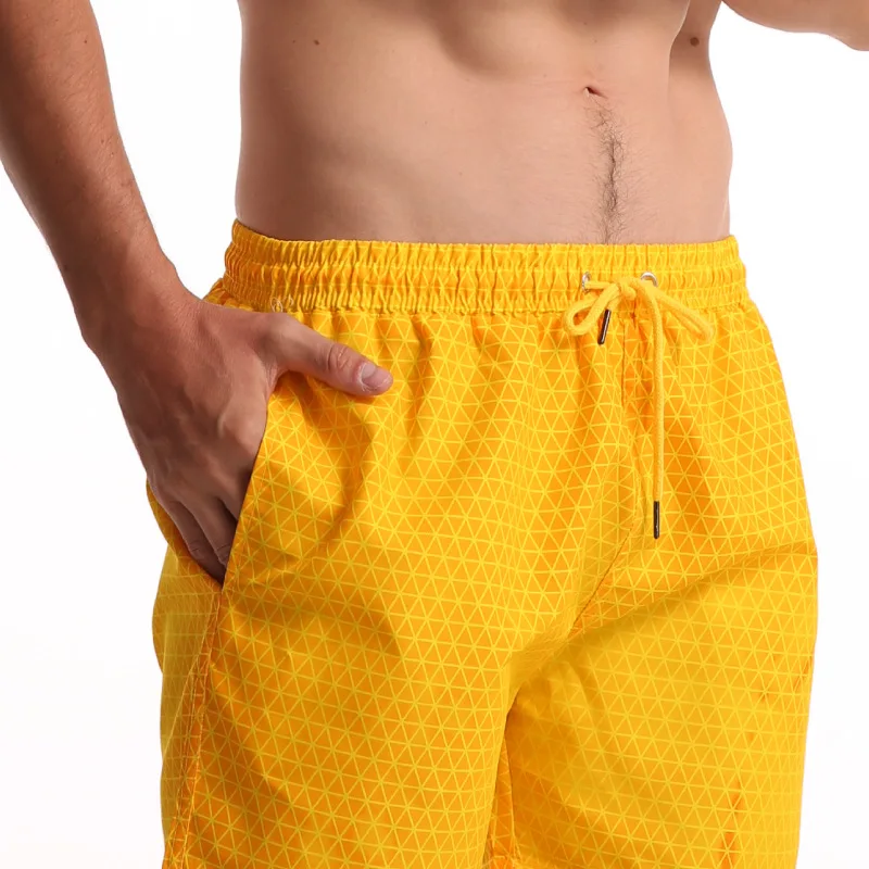 

Look Thin Men Summer Outdoor Quick-drying Sports Seaside Vacation Beach Training Casual Shorts Pants Multicolor Swimming Trunks