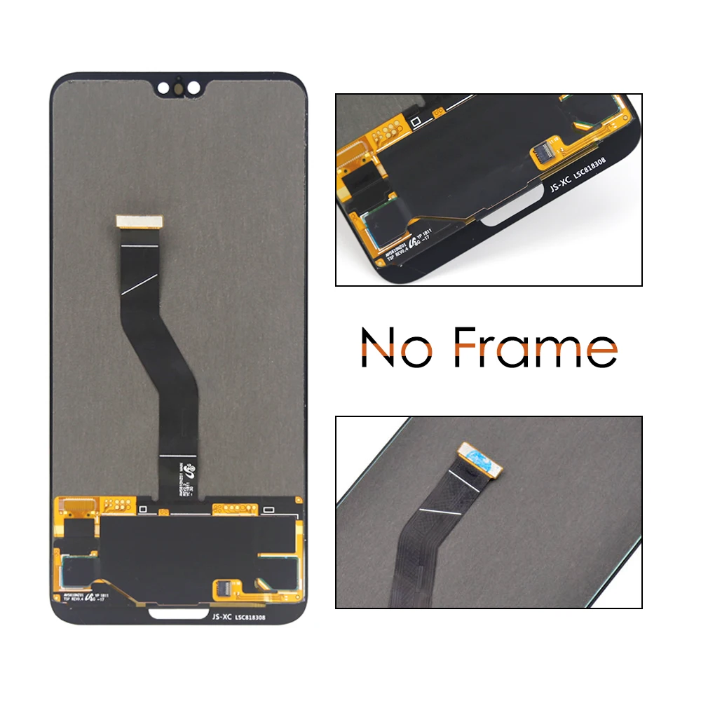 6 1 &quotAMOLED для huawei P20 Pro ЖК-дисплей сенсорный экран дигитайзер с рамкой CLT-L09 CLT-L29