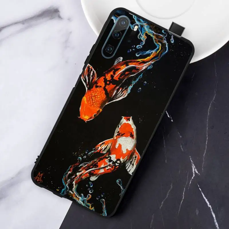 

Chinese Koi Fishes art pattern Phone Case For Huawei honor Mate P 10 20 30 40 Pro 10i 9 10 20 8 x Lite
