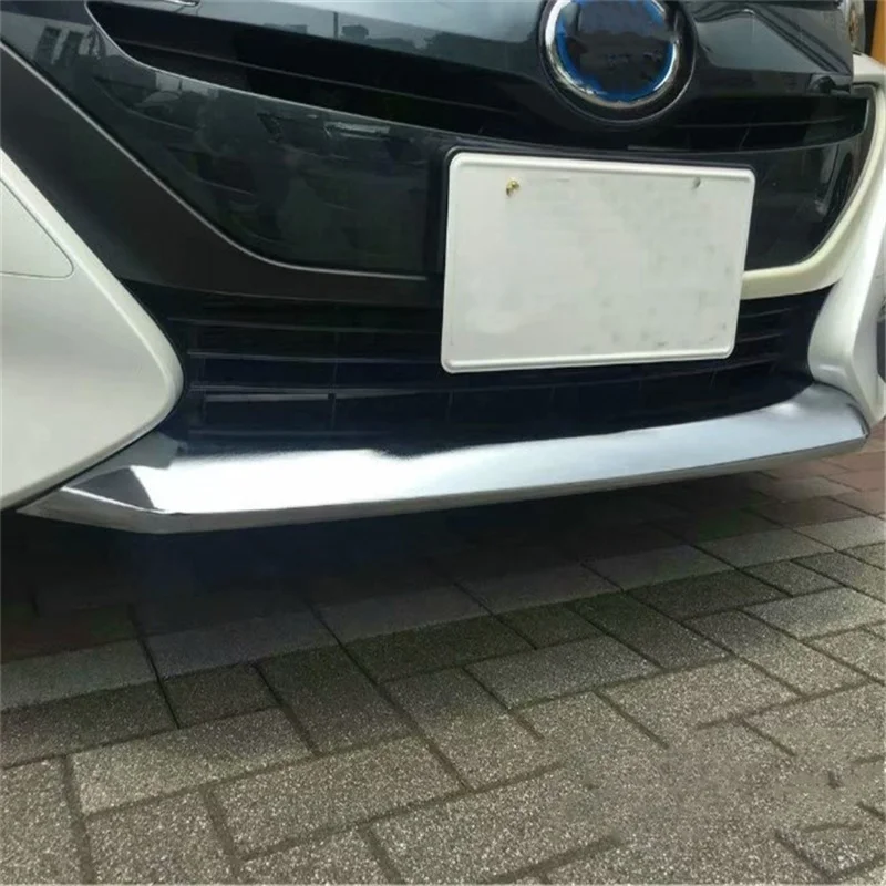 

WELKINRY car cover for Toyota Prius PHV 2nd generation XW50 2017 2018 2019 Prius Prime ABS chrome front head face bumper trim
