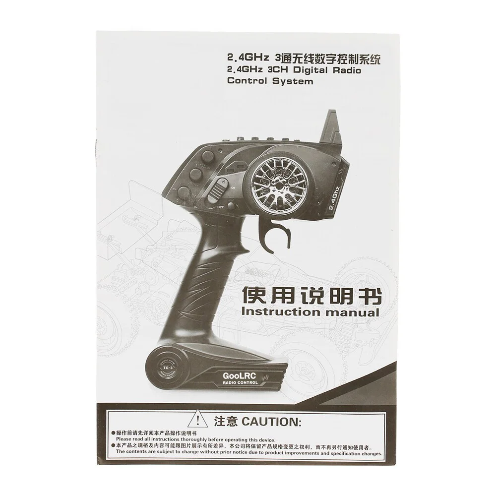 Оригинальный передатчик GoolRC TG3 2 4G 3CH RC цифровой радиопередатчик с дистанционным
