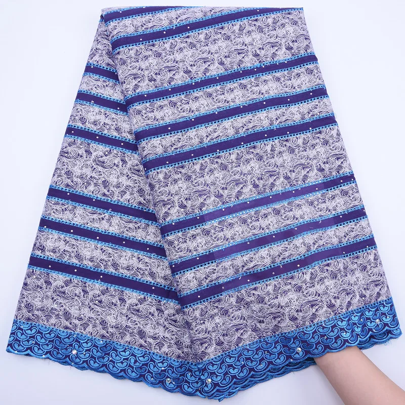 High Quality Cotton African Lace Fabric Swiss Voile Switzerland embroidery with Stone Dry 2020 Nigerian Wedding | Дом и сад