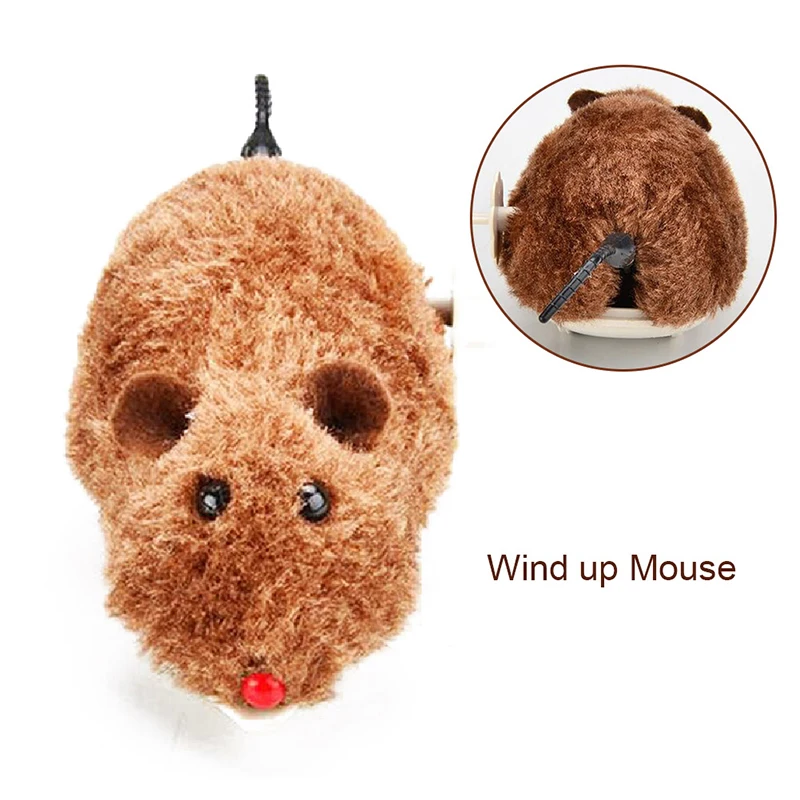 Новый стиль забавная бегущая мышь крыса хвост кошка котенок шалость игрушка