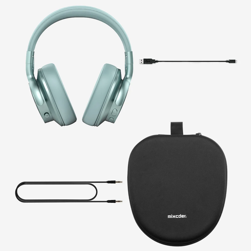 Mixcder E7 активные наушники с шумоподавлением Bluetooth 5,0 25 часов воспроизведения Быстрая зарядка с микрофоном стерео беспроводные наушники