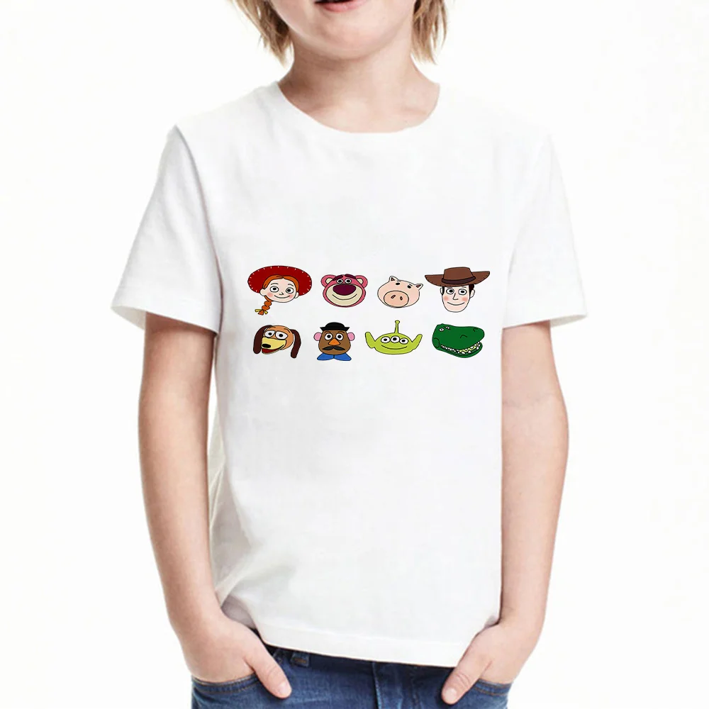 Футболка детская с забавным принтом История игрушек уличная футболка коротким
