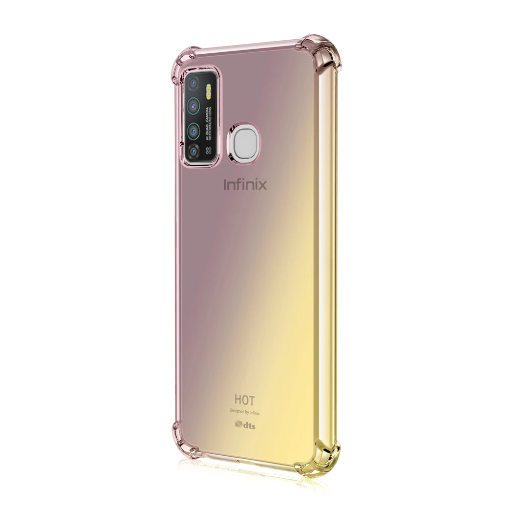 double color transparent phone case for infinix hot 10 lite 10t note 10pro hot 10i 9 note 7 8i zero 8 soft silicone cover fundas free global shipping