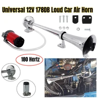 12v single air horn super loud 178db 180 hertz trumpet compressor train horn universal for auto boat motorcycle free shipping