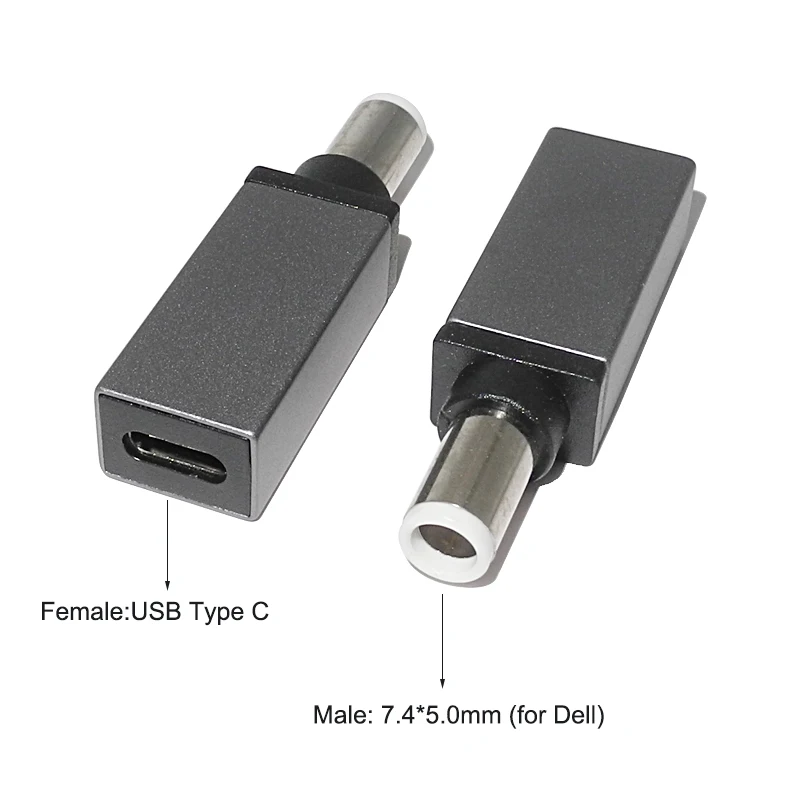 Universal Dc Power Supply Adapter Connector USB C to 7.4x5.0 4.5x3.0 5.5x2.5mm Plug Jack Converter for Hp Asus Lenovo Laptop | Компьютеры