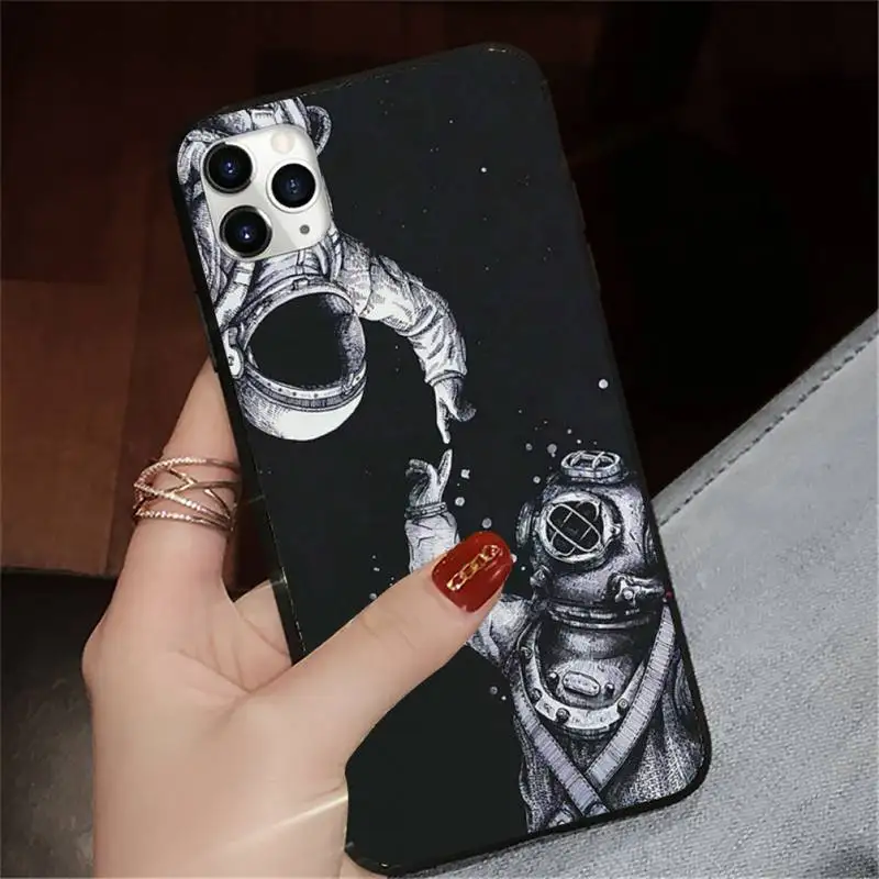 

Space Cartoon abstract cover Phone Case for iPhone 11 12 pro XS MAX 8 7 6 6S Plus X 5S SE 2020 XR