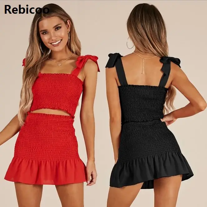 Знаменитости Сексуальные Платья для вечеринок женские наряды из двух частей