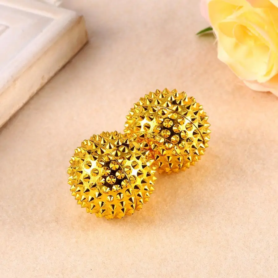 1 пара Портативный Магнитная колючие шарики для массажа рук иглоукалывание