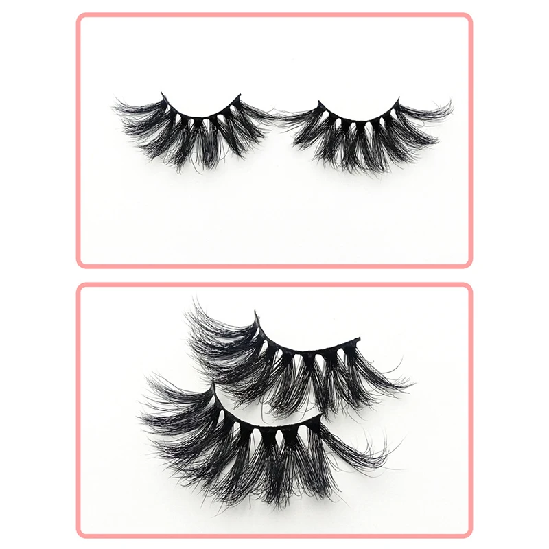 

1 Pair 25mm False Eyelashes Thick 5D Mink Lashes Makeup Dramatic Long Lashes KG66