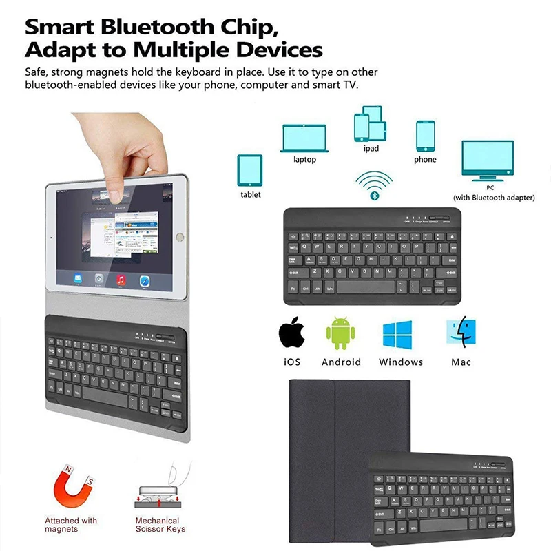 Чехол с Bluetooth-клавиатурой для Huawei Mediapad T5 10 1 дюйма | Компьютеры и офис