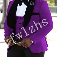 new arrival one button groomsmen shawl lapel groom tuxedos men suits weddingprom best man blazer jacketpantsvesttie b127