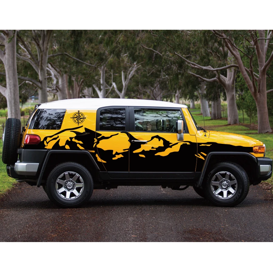 Автомобильная наклейка для внедорожников графическая виниловая с боковым
