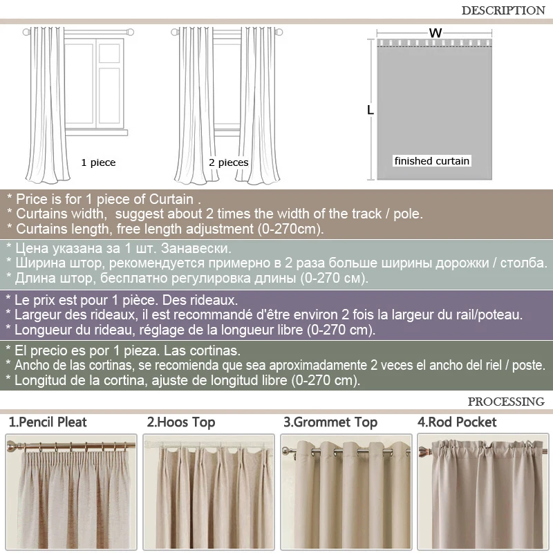 Fancy Printing Window Curtains Printed Linen Curtains for Bedroom Living Room Sheer Voile Curtains Window Drapes Customize images - 6