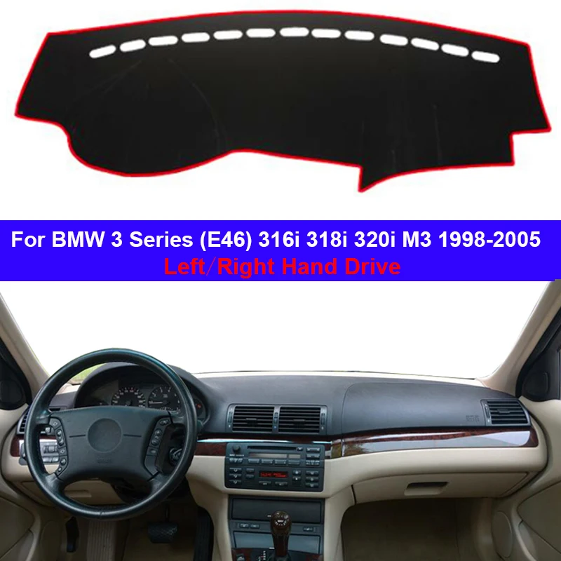Приборной панели автомобиля крышка коврик для с рельефом 2 слоя BMW 3 серии E46 316i 318i