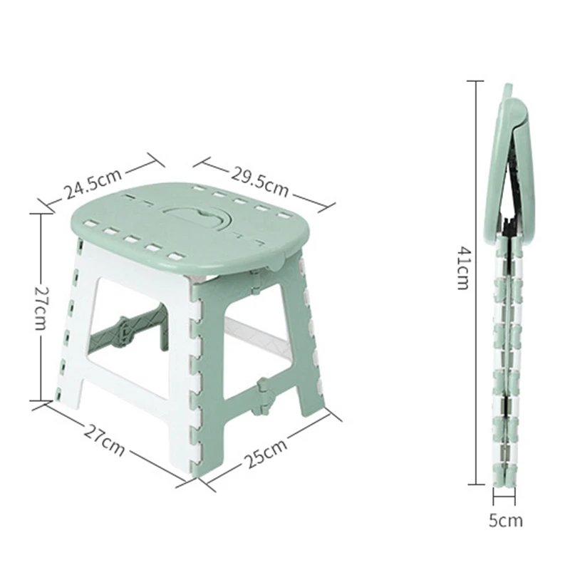 

Folding Step Stool Portable Chair Seat for Home Bathroom Kitchen Garden Camping Kids and Adults Use Stool Chair