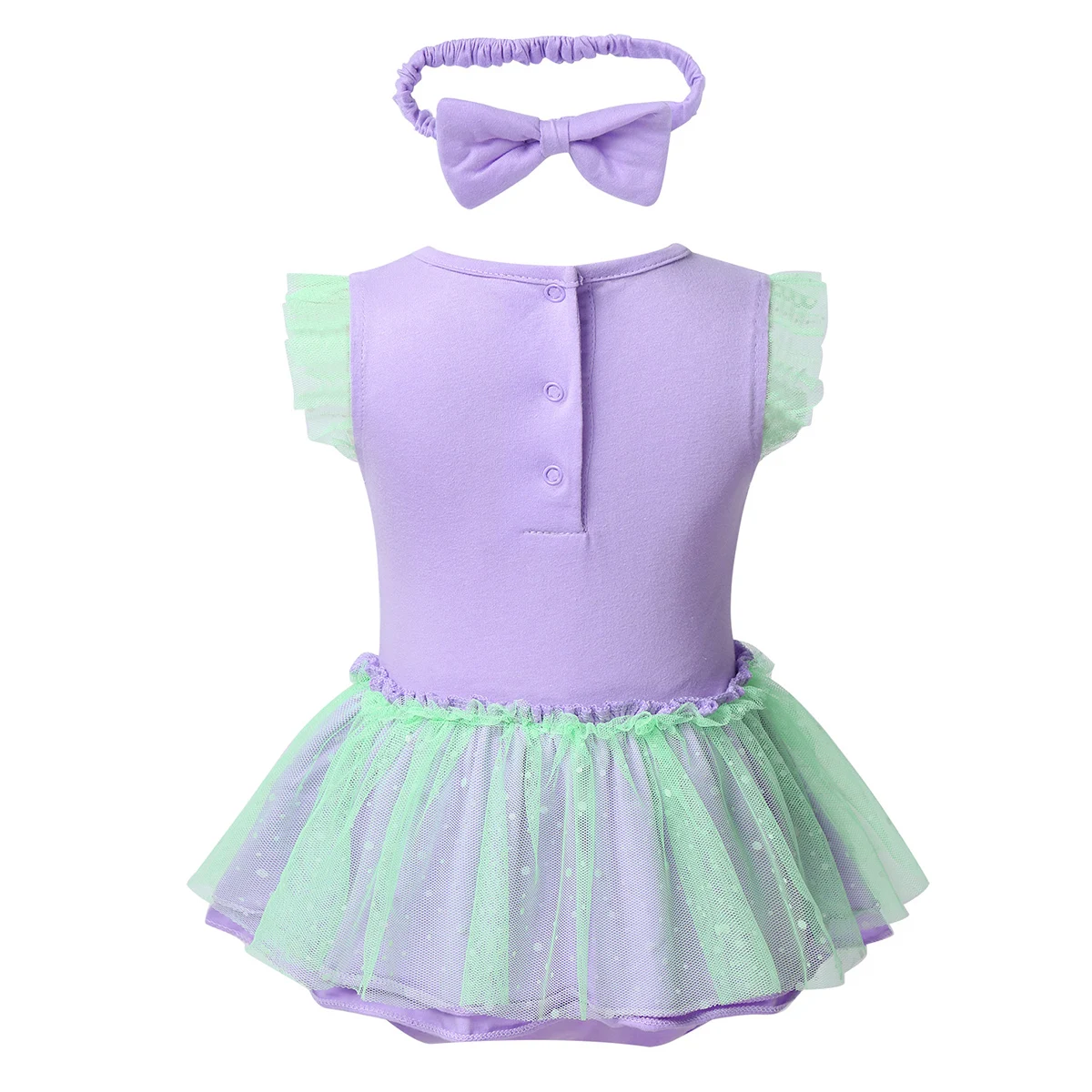 Комбинезон для маленьких принцесс Русалка костюм с повязкой на голову Хэллоуина