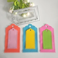 new 2 layers of exquisite hang tags cutting dies diy scrapbook embossed card making photo album decoration handmade craft