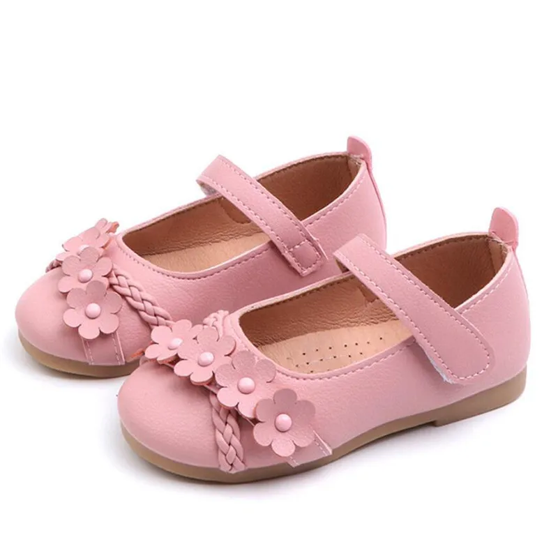 Новинка 2020 года Обувь для девочек принцессы из искусственной кожи на плоской