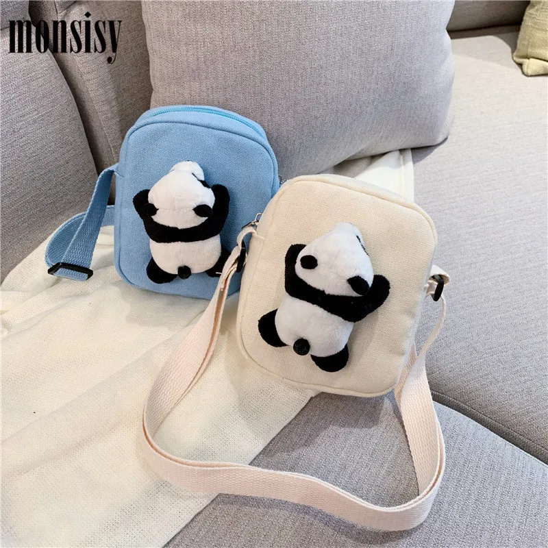 Monsisy Детский кошелек для монет холщовые сумки через плечо мальчиков и девочек