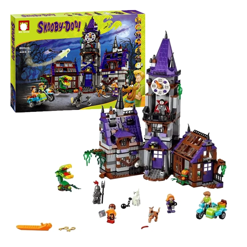 10432 совместим с Legoinglys Scooby Doo фигурки Тайна Особняк 75904 Строительные кирпичи